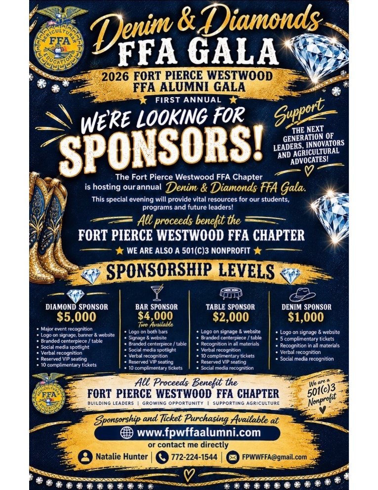 2026 Gala sponsorship opportunities flyer
